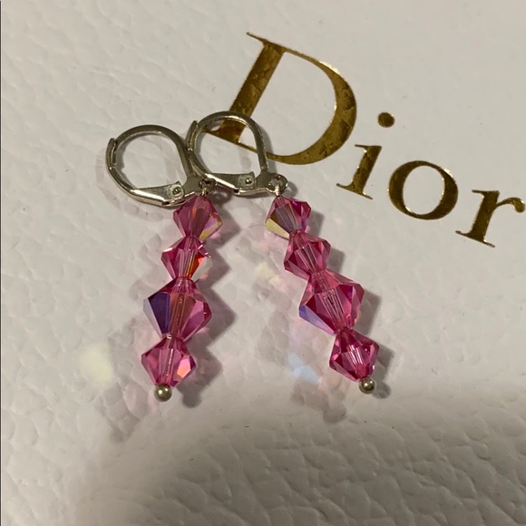 Swarovski set necklace + earrings - Picture 7 of 8